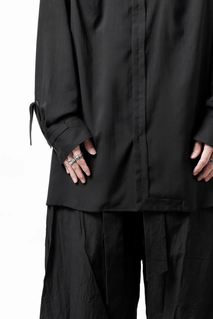Y's TAPE FLAP POCKET SHIRT / CELLULOSE LOAN (BLACK) - Image 34