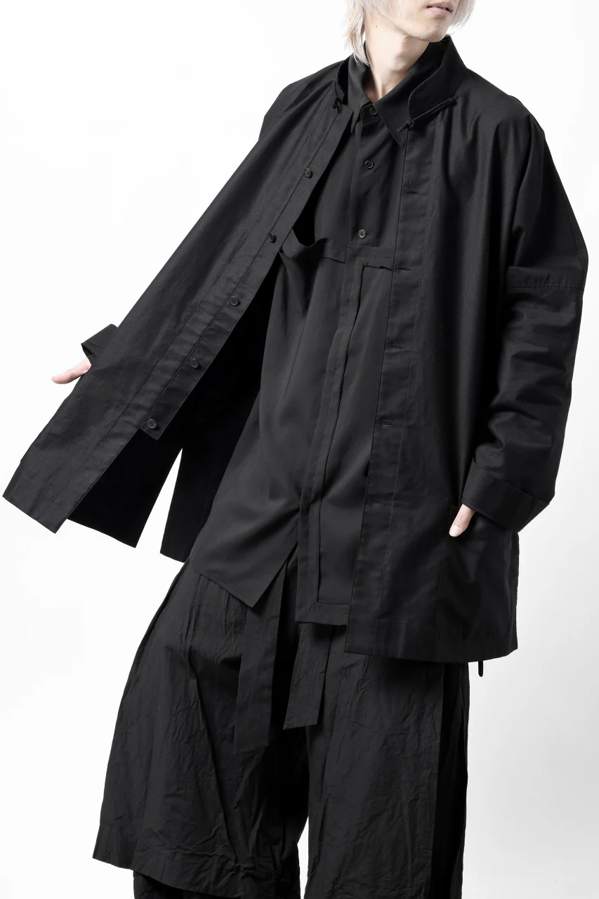 Y's TAPE FLAP POCKET SHIRT / CELLULOSE LOAN (BLACK) - Image 39