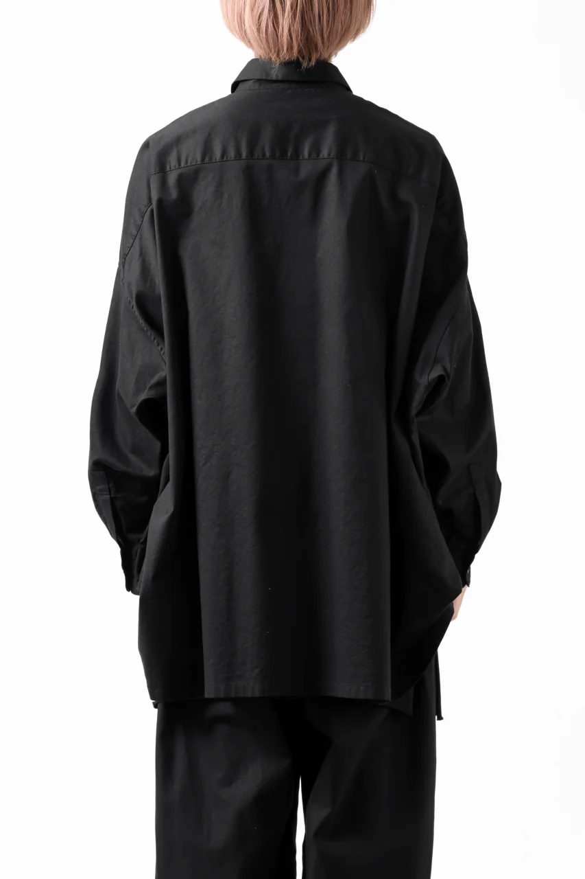 Y's VOLUMETRIC BLOUSON SHIRT (BLACK) - Image 25