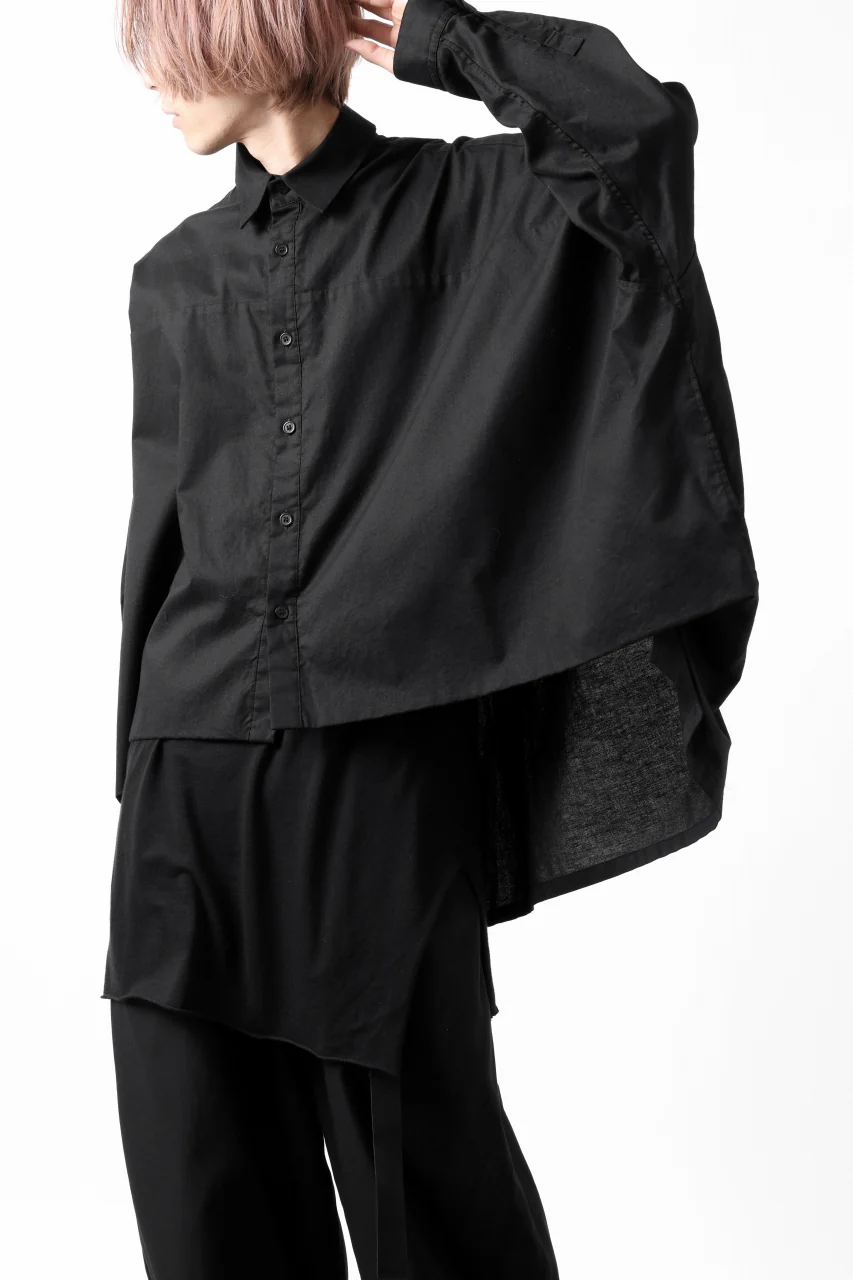Y's VOLUMETRIC BLOUSON SHIRT (BLACK) - Image 28