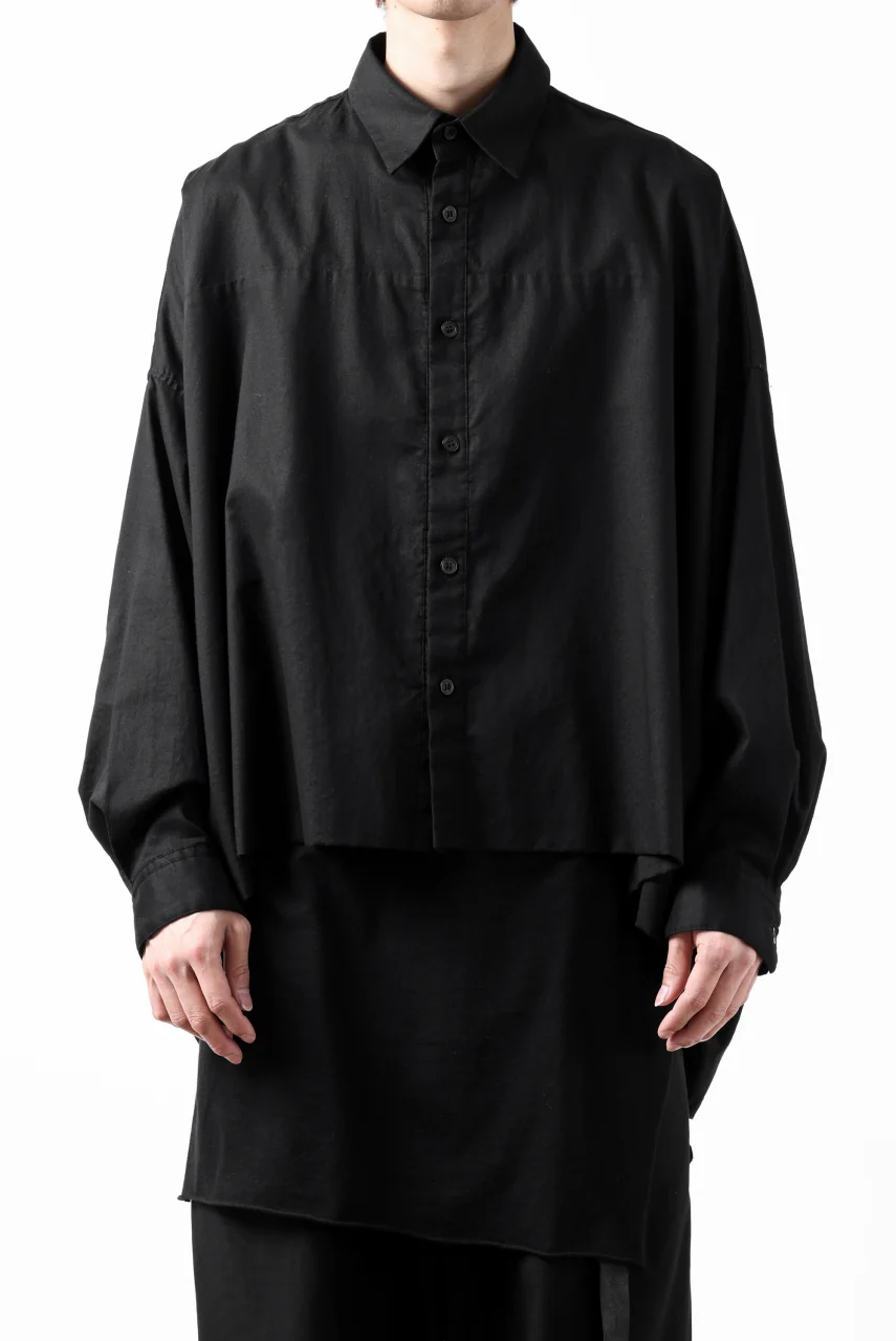Y's VOLUMETRIC BLOUSON SHIRT (BLACK) - Image 30