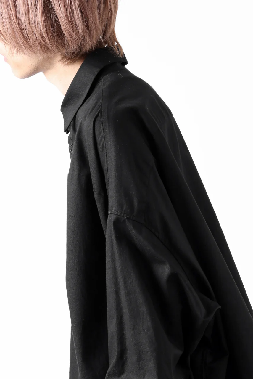 Y's VOLUMETRIC BLOUSON SHIRT (BLACK) - Image 31