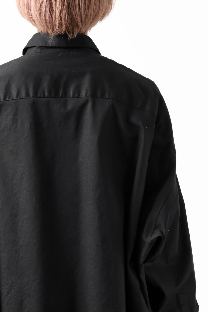 Y's VOLUMETRIC BLOUSON SHIRT (BLACK) - Image 35