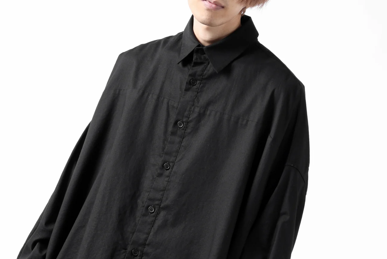 Y's VOLUMETRIC BLOUSON SHIRT (BLACK) - Image 37