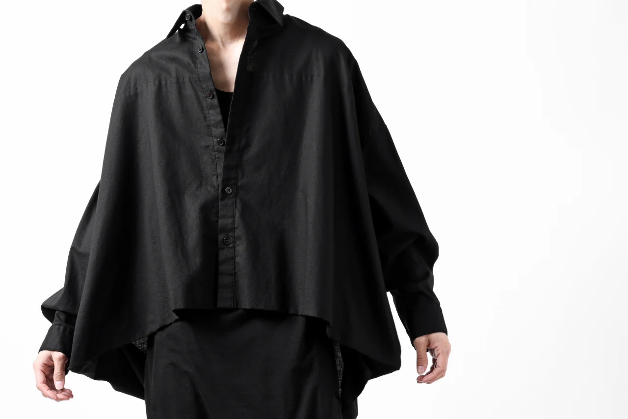 Y's VOLUMETRIC BLOUSON SHIRT (BLACK) - Image 38