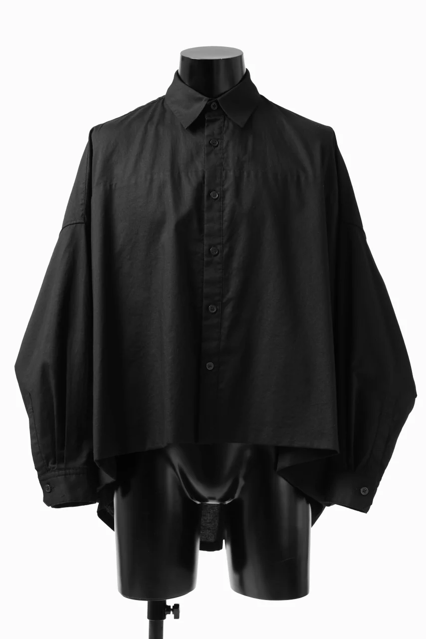 Y's VOLUMETRIC BLOUSON SHIRT (BLACK) - Image 9