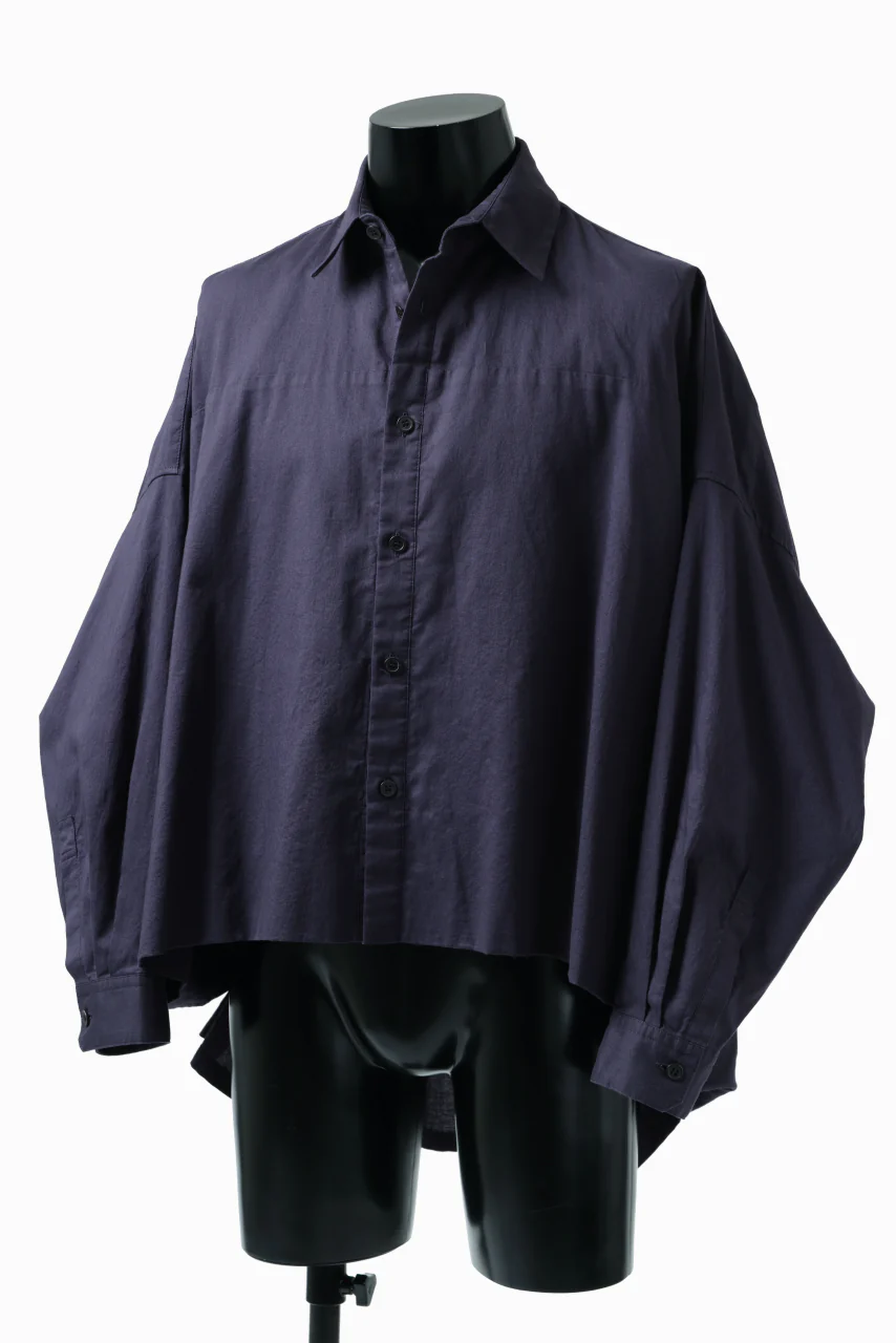 Y's VOLUMETRIC BLOUSON SHIRT (NAVY) - Image 13