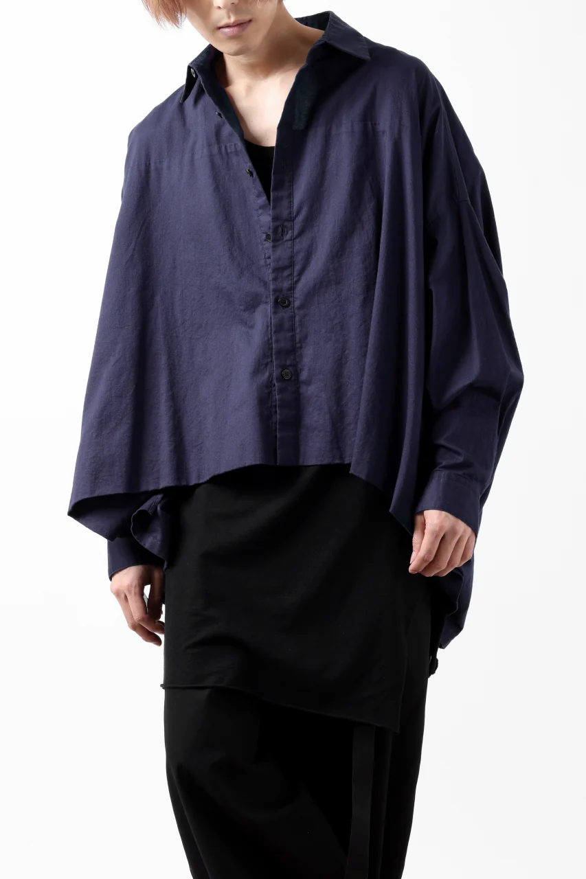 Y's VOLUMETRIC BLOUSON SHIRT (NAVY) - Image 5