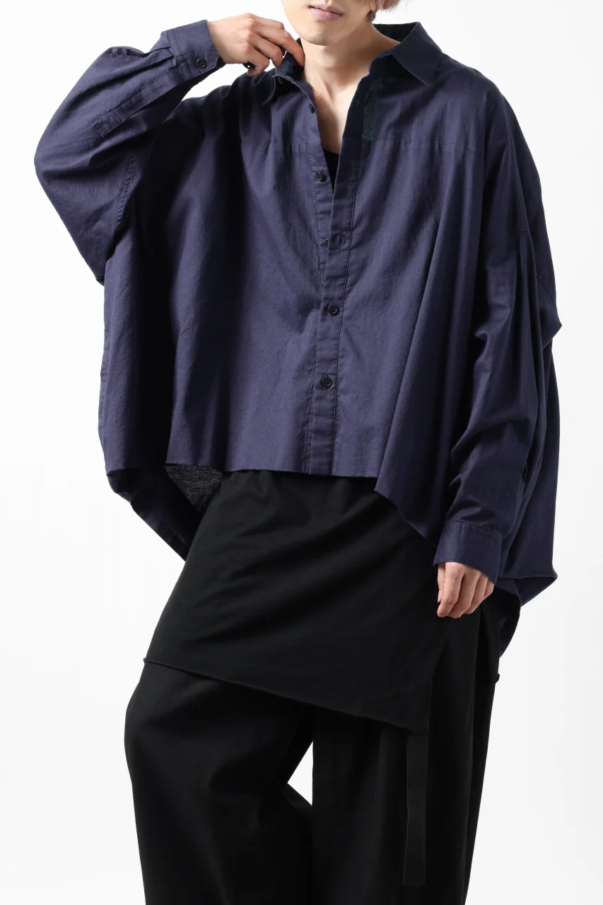 Y's VOLUMETRIC BLOUSON SHIRT (NAVY) - Image 6