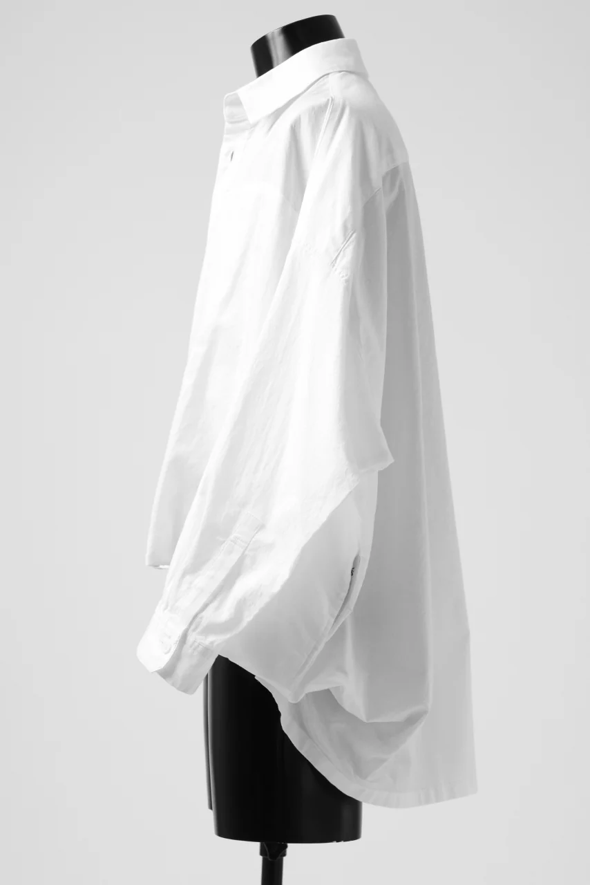 Y's VOLUMETRIC BLOUSON SHIRT (WHITE) - Image 11