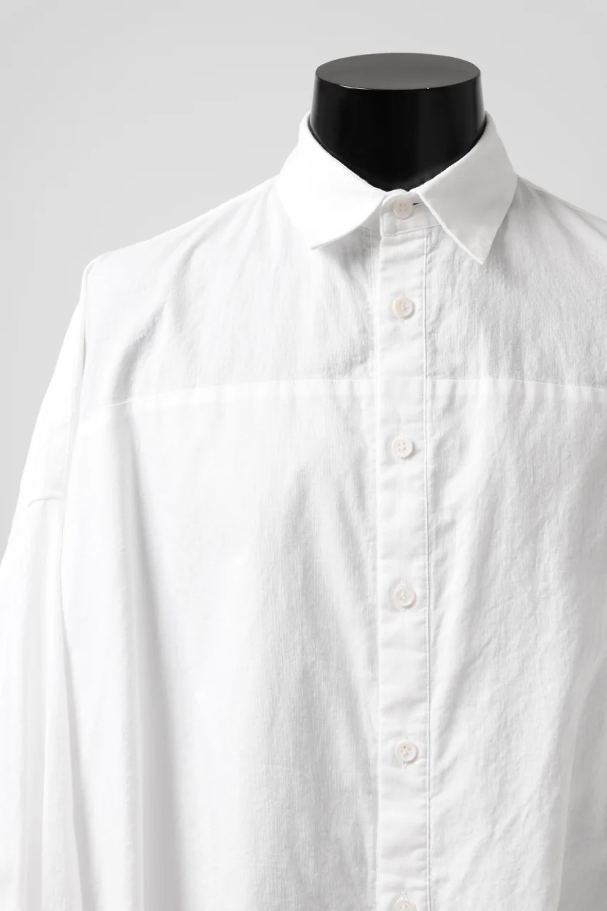 Y's VOLUMETRIC BLOUSON SHIRT (WHITE) - Image 14