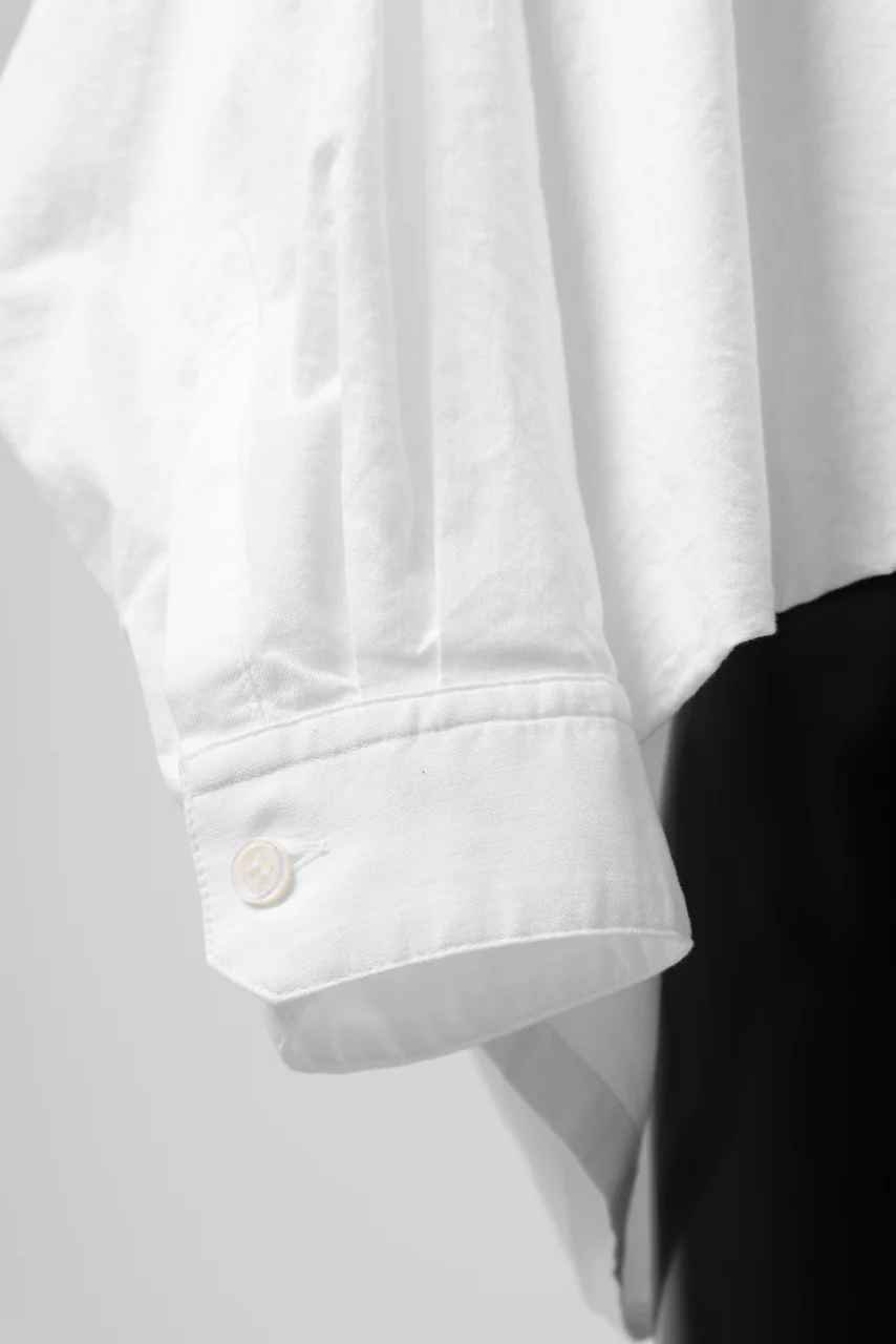 Y's VOLUMETRIC BLOUSON SHIRT (WHITE) - Image 16