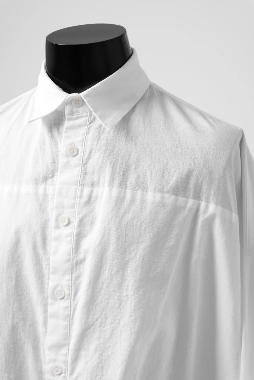Y's VOLUMETRIC BLOUSON SHIRT (WHITE) - Image 17
