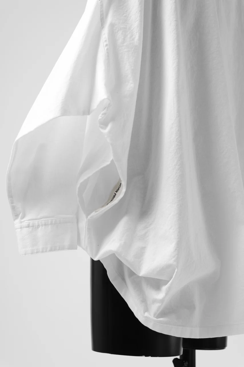 Y's VOLUMETRIC BLOUSON SHIRT (WHITE) - Image 20