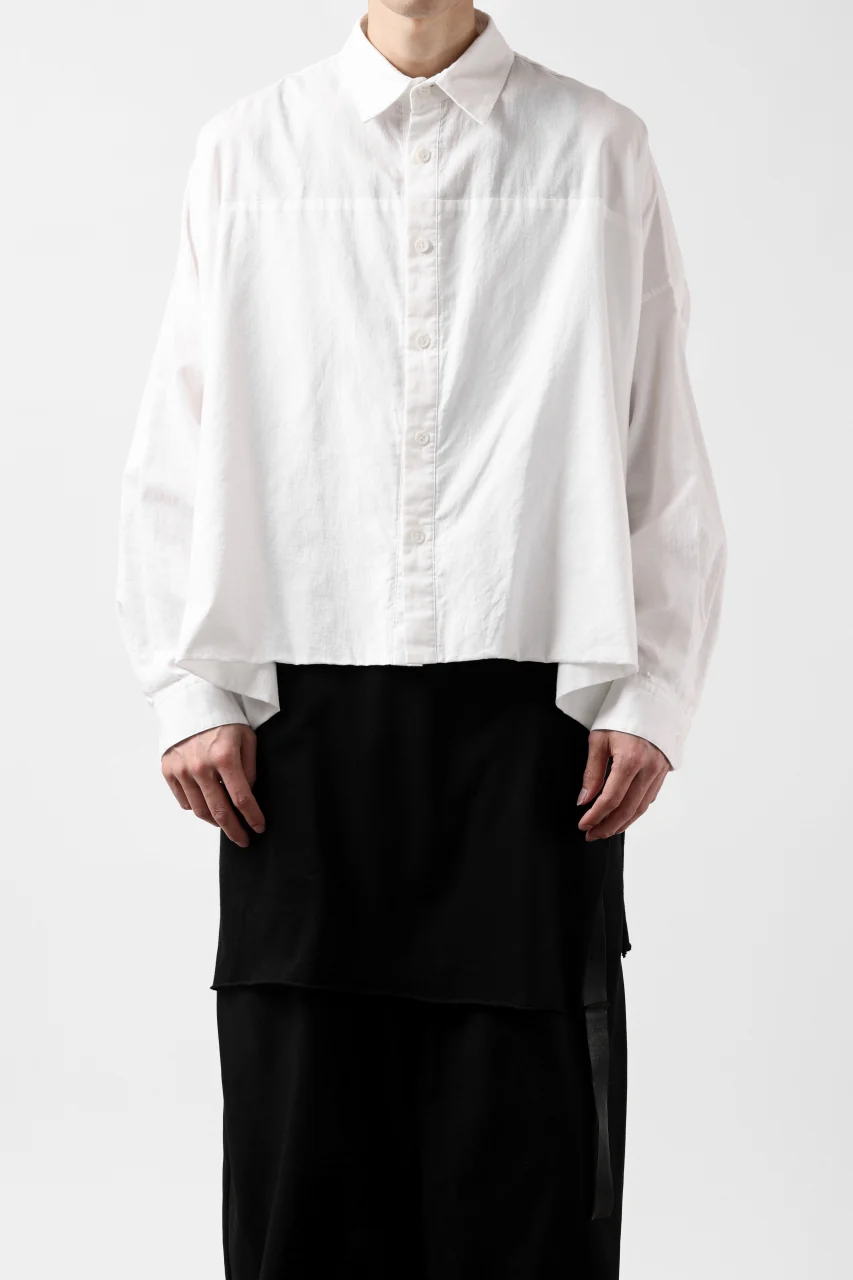 Y's VOLUMETRIC BLOUSON SHIRT (WHITE) - Image 23