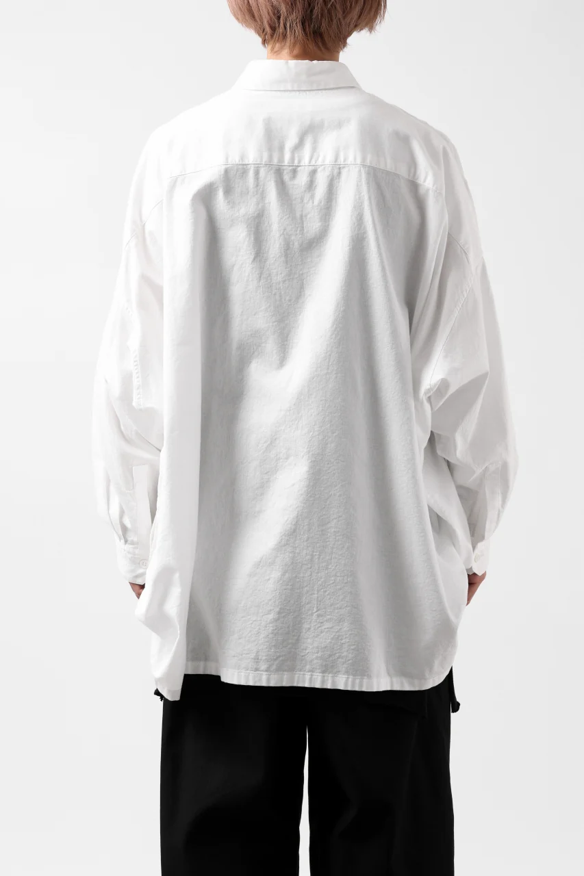 Y's VOLUMETRIC BLOUSON SHIRT (WHITE) - Image 25