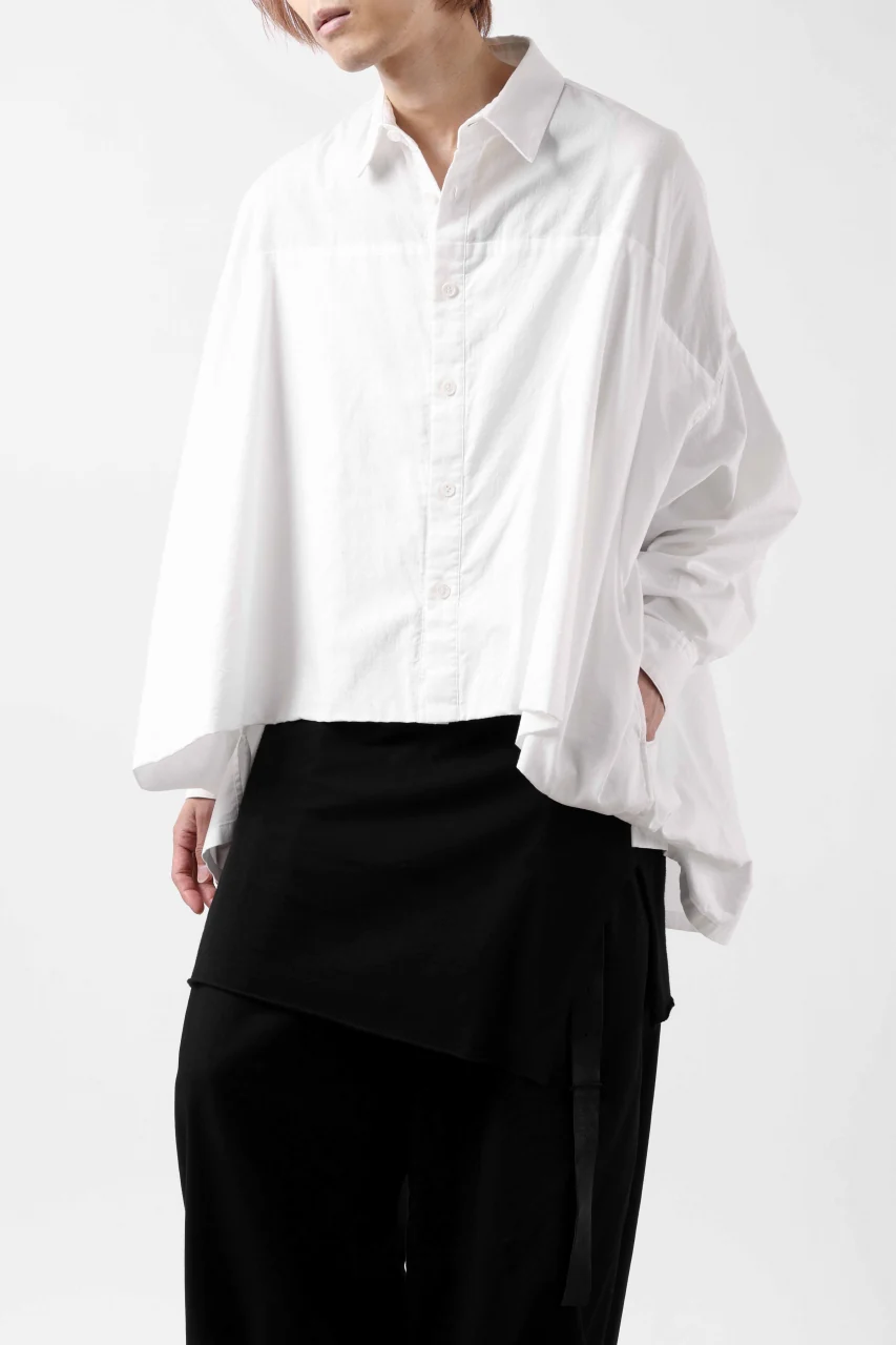 Y's VOLUMETRIC BLOUSON SHIRT (WHITE) - Image 26