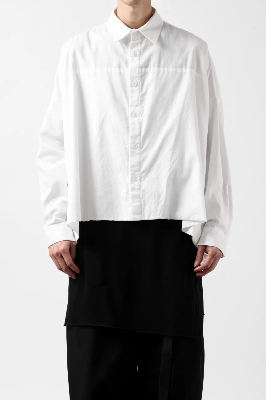 Y's VOLUMETRIC BLOUSON SHIRT (WHITE) - Image 27