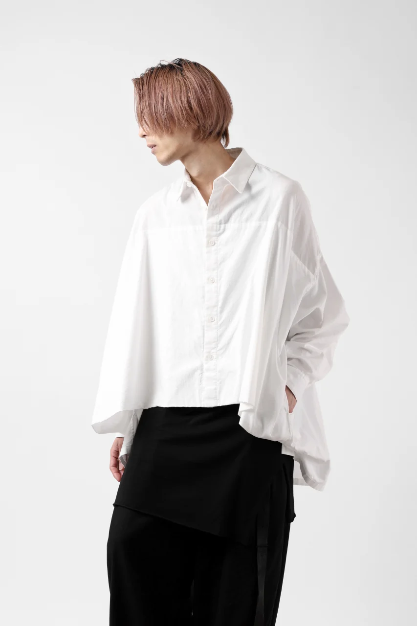 Y's VOLUMETRIC BLOUSON SHIRT (WHITE) - Image 30