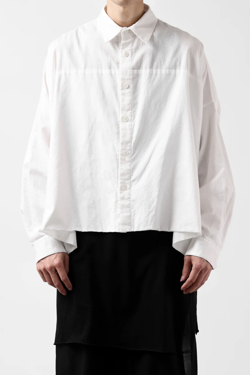 Y's VOLUMETRIC BLOUSON SHIRT (WHITE) - Image 31