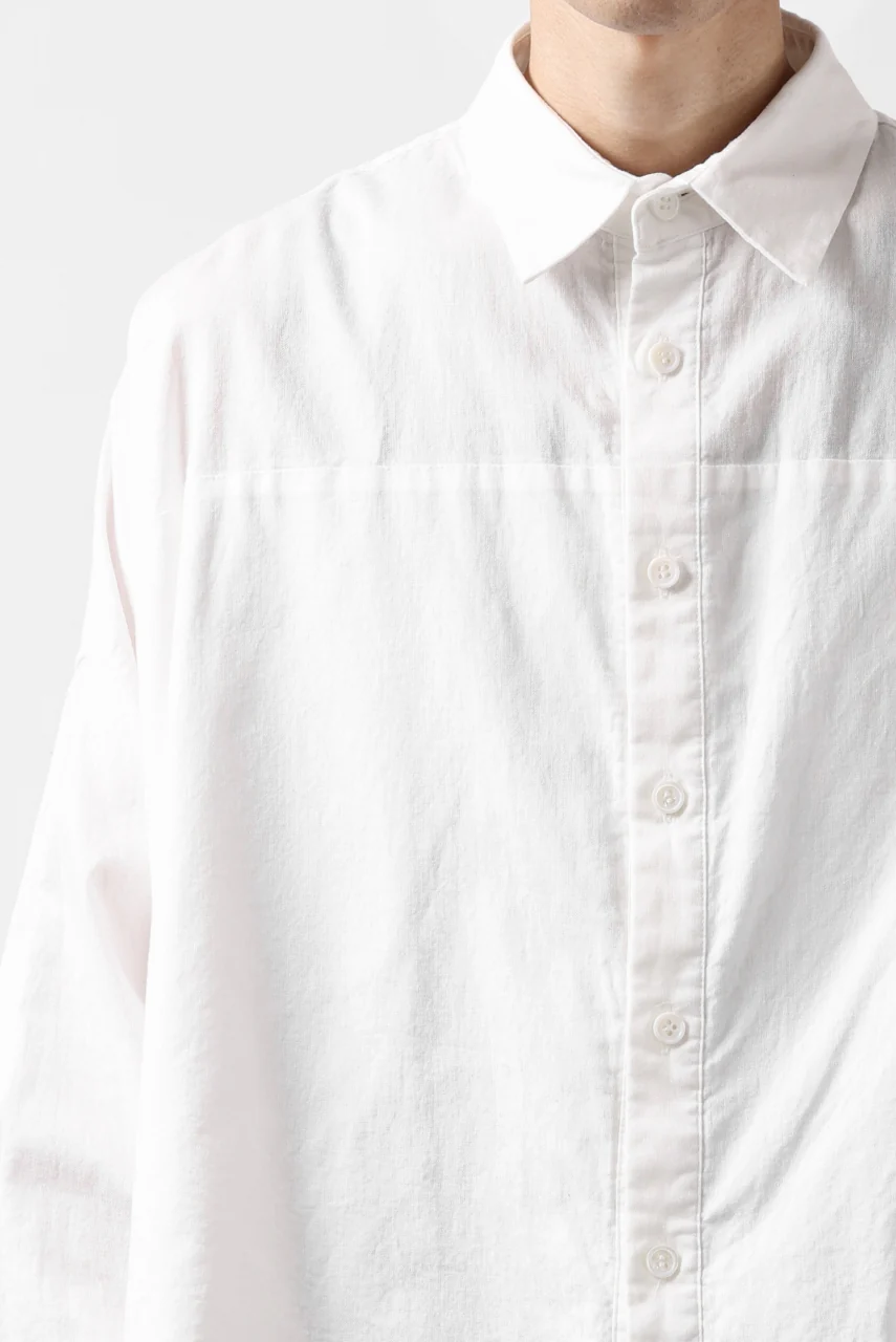 Y's VOLUMETRIC BLOUSON SHIRT (WHITE) - Image 34