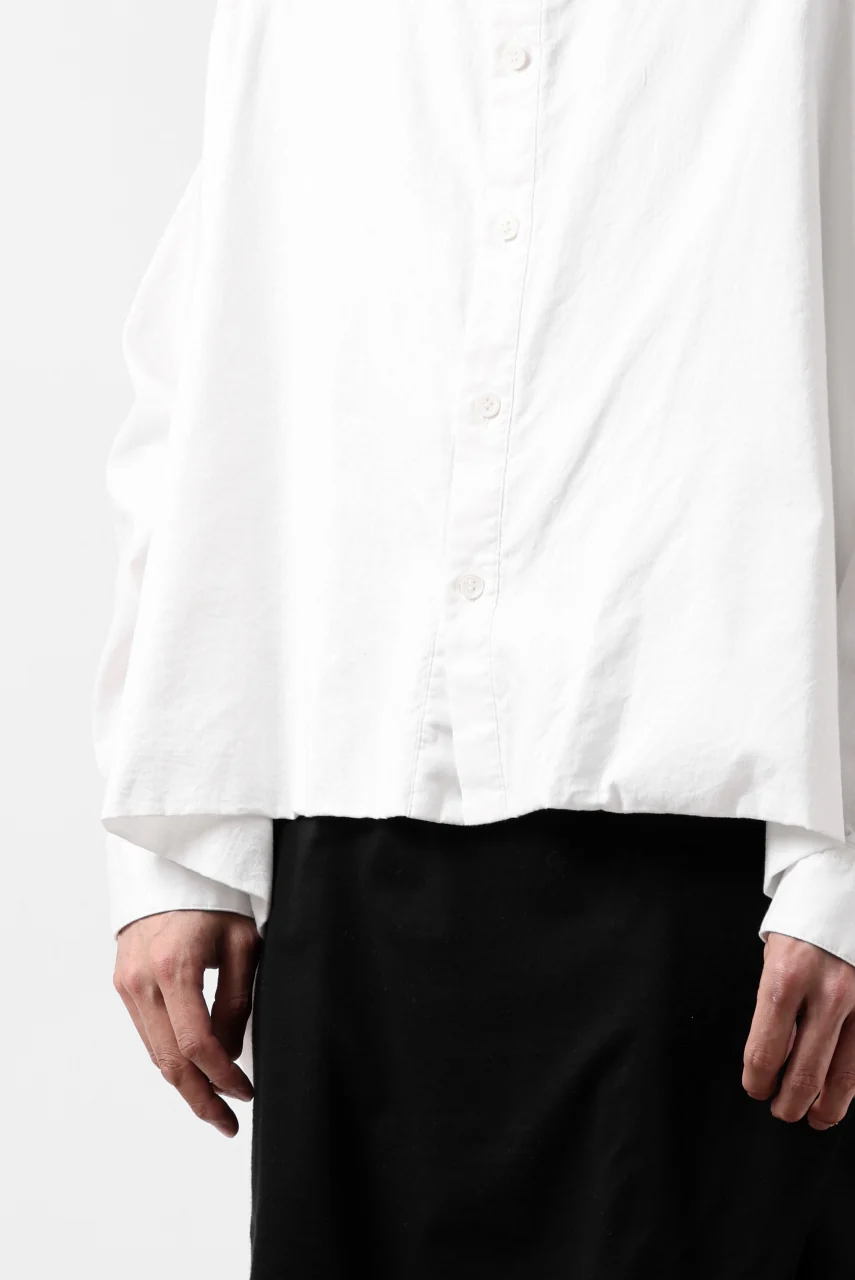 Y's VOLUMETRIC BLOUSON SHIRT (WHITE) - Image 37