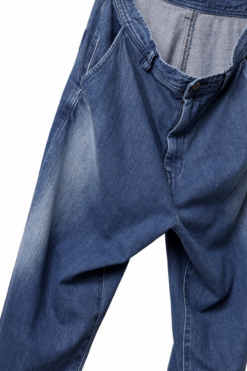 Y's WAIST STRING SLIM PANTS / 8oz SPOTTED HORSE CRAFT DENIM (INDIGO) - Image 7