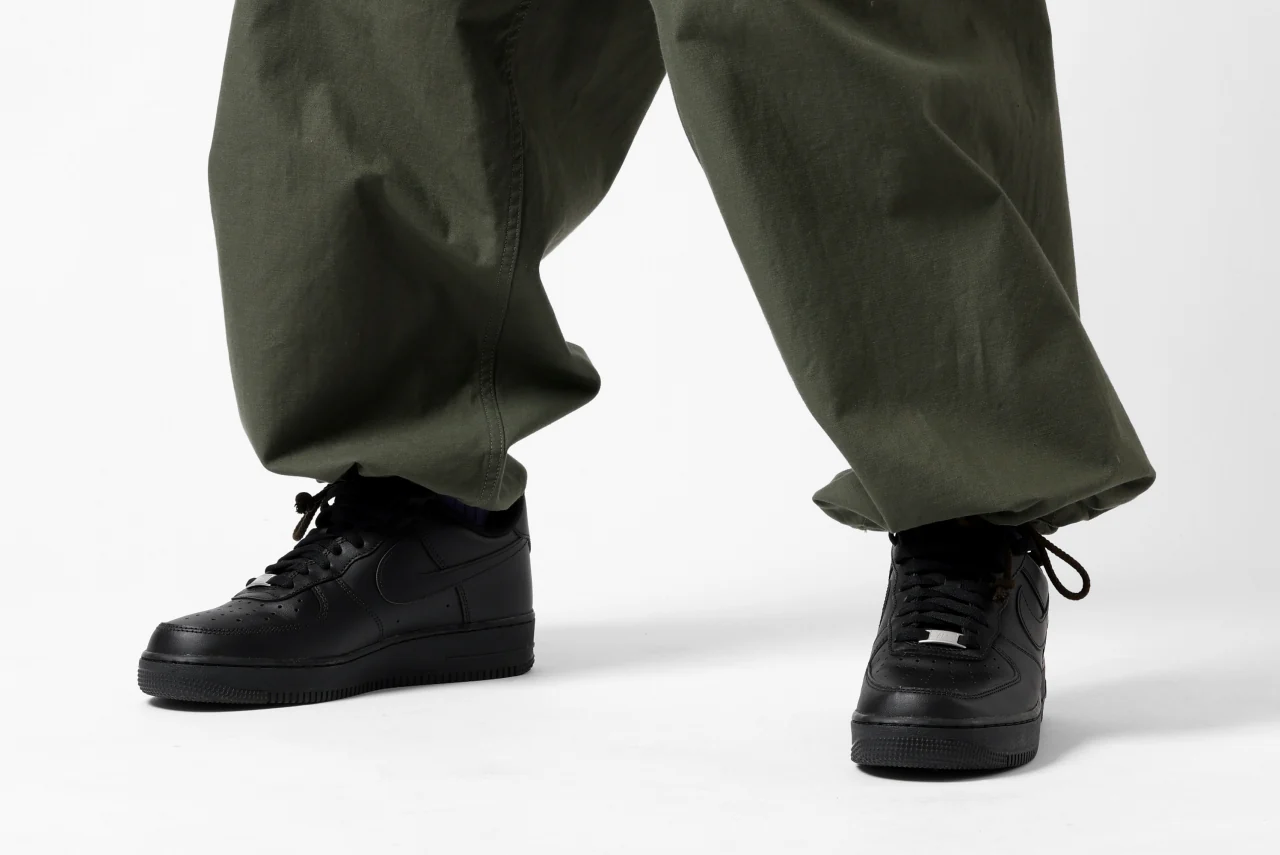 Y's WIDE STRAIGHT PANTS WORKER-DETAIL / BACK SATIN VULCANIZATION COTTON (KHAKI) - Image 41