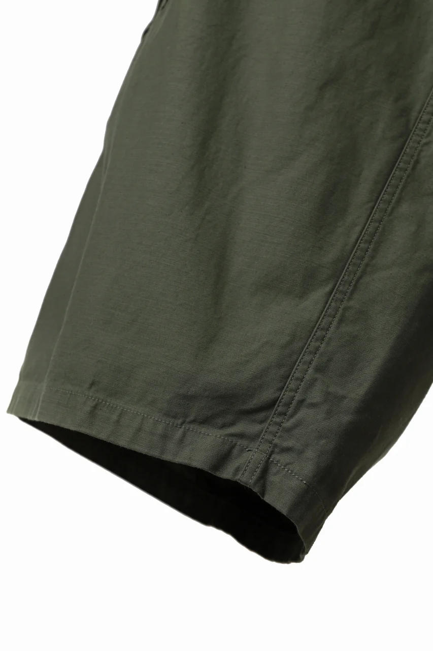 Y's WRAP WAIST PANTS ARMY-DETAIL / BACK SATIN VULCANIZATION COTTON (KHAKI) - Image 24