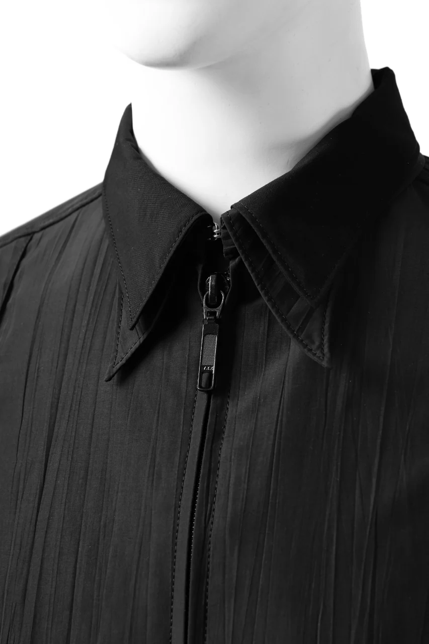 Y's.... WRINKLE TEXTURE LAYERED H/S SHIRT (BLACK) - Image 16