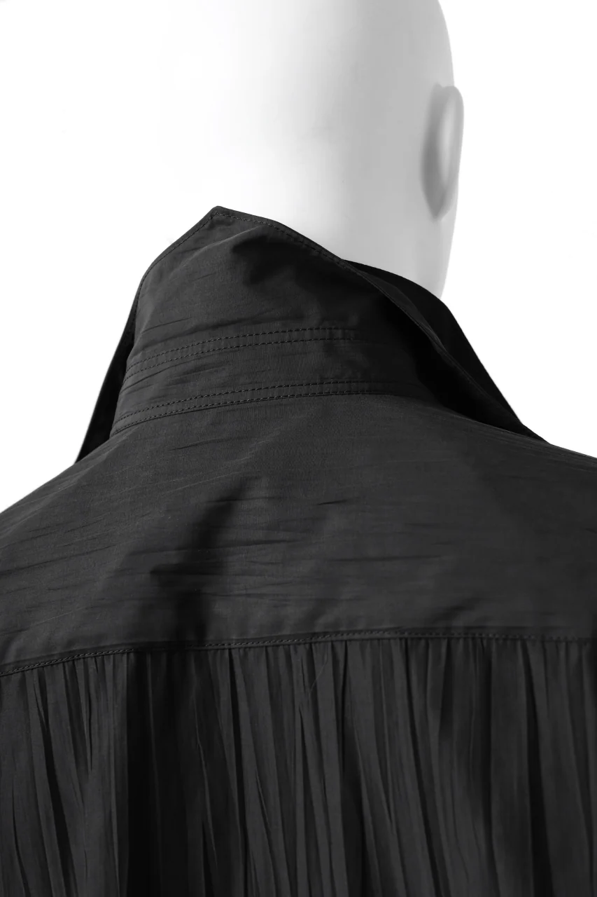 Y's.... WRINKLE TEXTURE LAYERED H/S SHIRT (BLACK) - Image 25