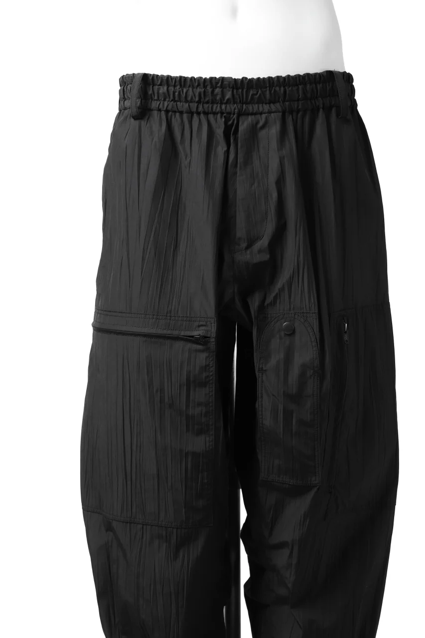 Y's.... WRINKLE TEXTURE TACTICAL PANTS (BLACK) - Image 10
