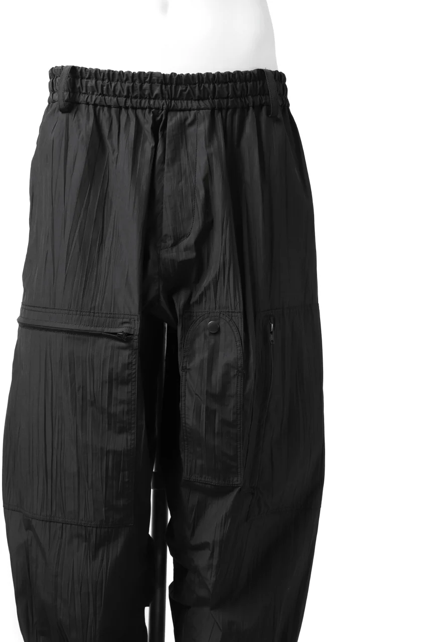 Y's.... WRINKLE TEXTURE TACTICAL PANTS (BLACK) - Image 11