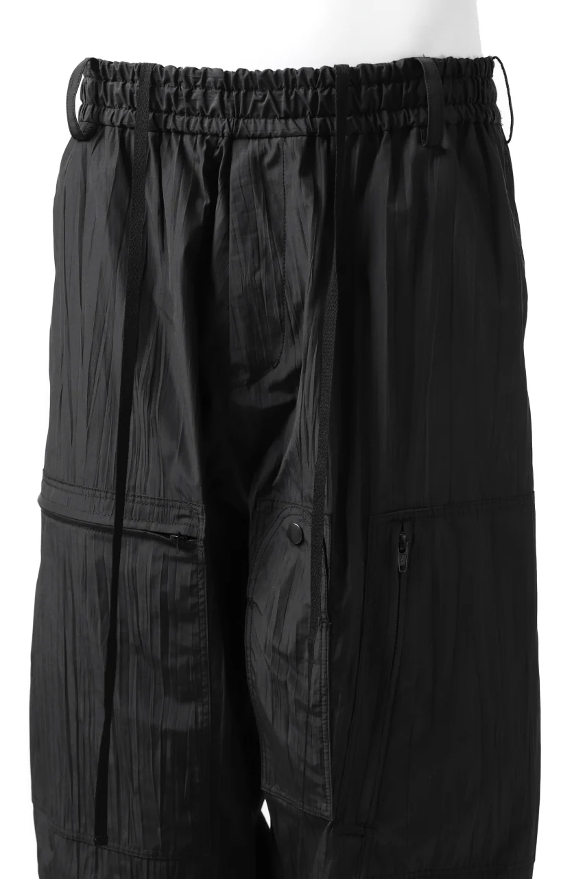 Y's.... WRINKLE TEXTURE TACTICAL PANTS (BLACK) - Image 14