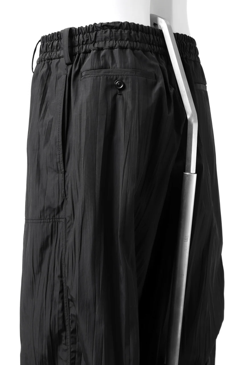 Y's.... WRINKLE TEXTURE TACTICAL PANTS (BLACK) - Image 18
