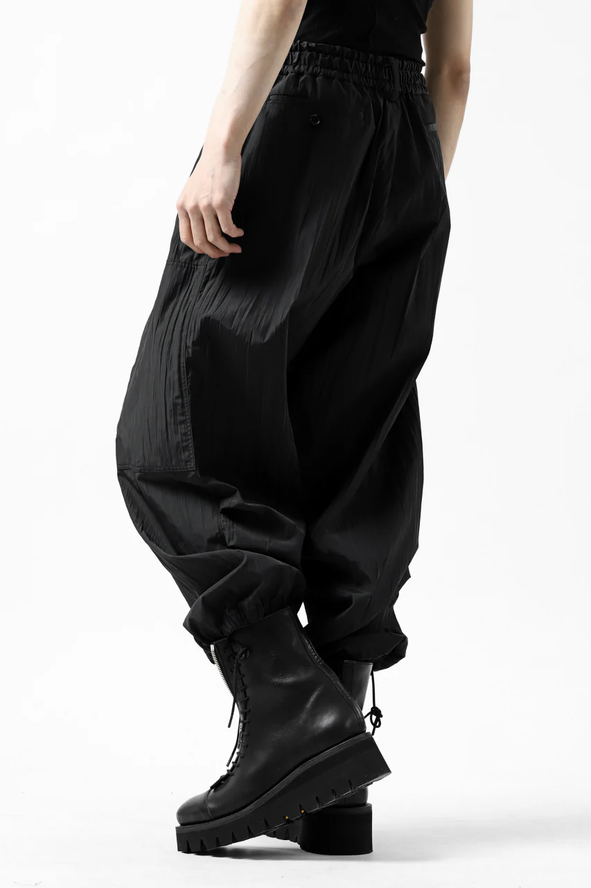 Y's.... WRINKLE TEXTURE TACTICAL PANTS (BLACK) - Image 22