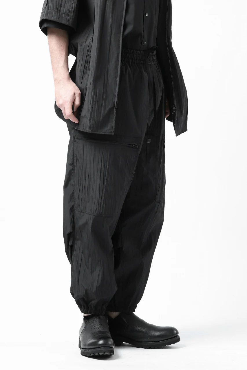 Y's.... WRINKLE TEXTURE TACTICAL PANTS (BLACK) - Image 31