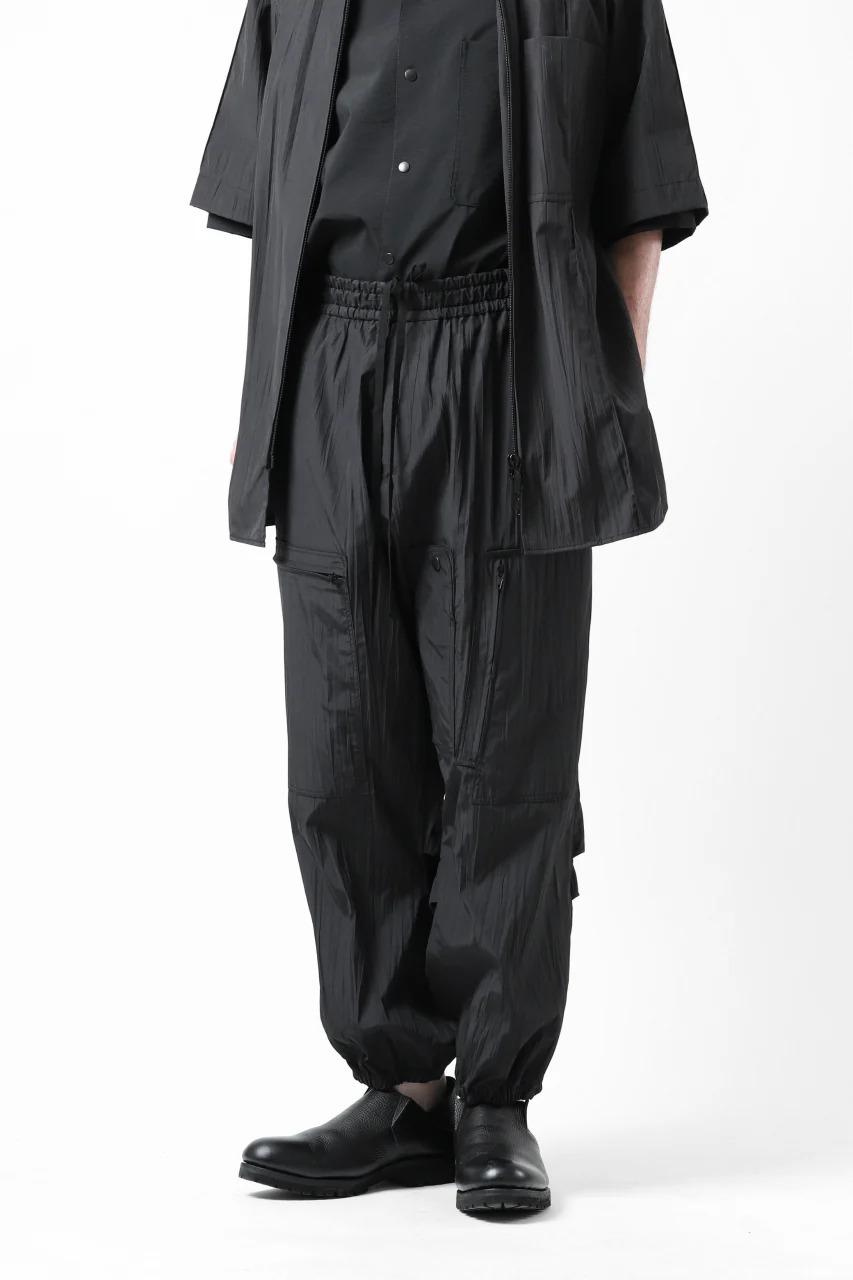 Y's.... WRINKLE TEXTURE TACTICAL PANTS (BLACK) - Image 34