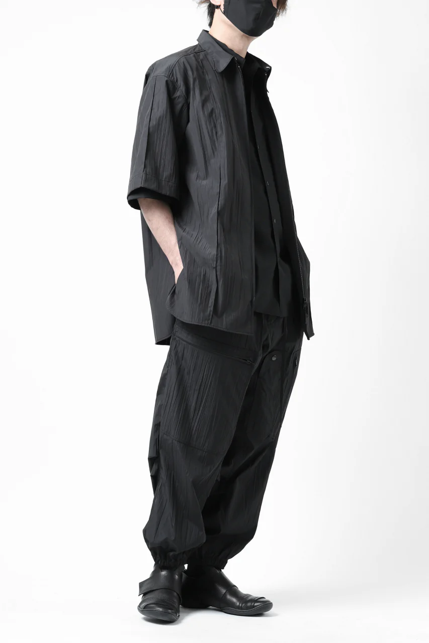 Y's.... WRINKLE TEXTURE TACTICAL PANTS (BLACK) - Image 40