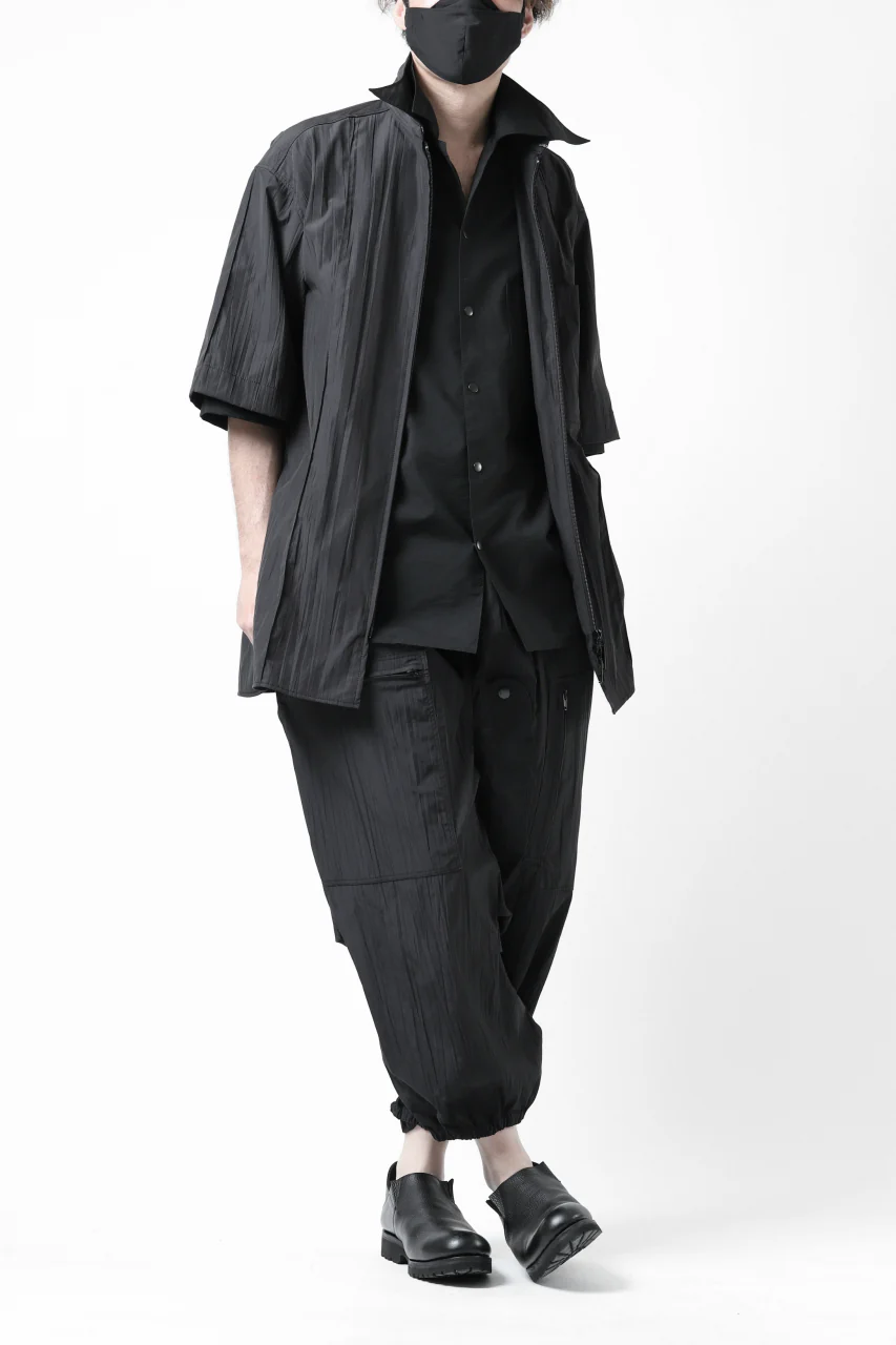 Y's.... WRINKLE TEXTURE TACTICAL PANTS (BLACK) - Image 42