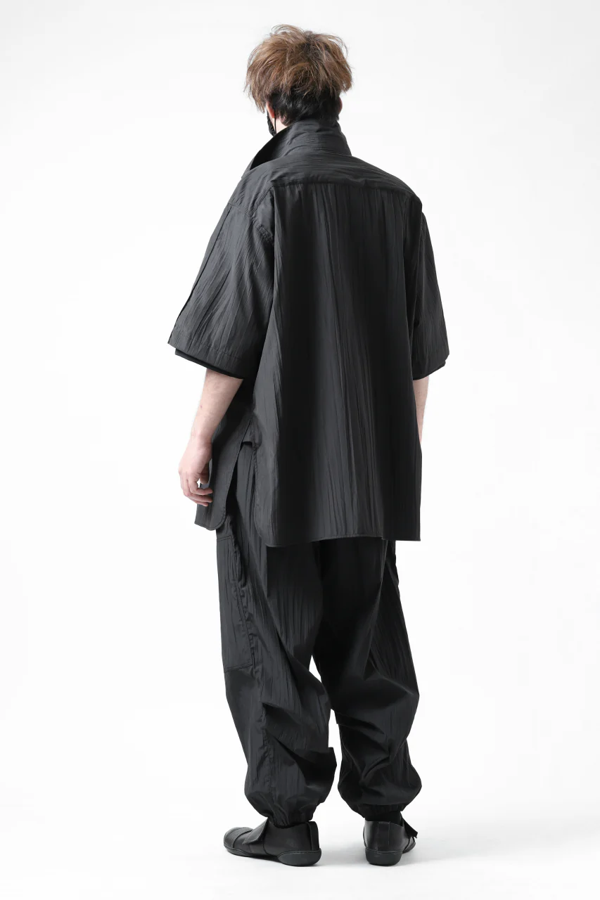 Y's.... WRINKLE TEXTURE TACTICAL PANTS (BLACK) - Image 44