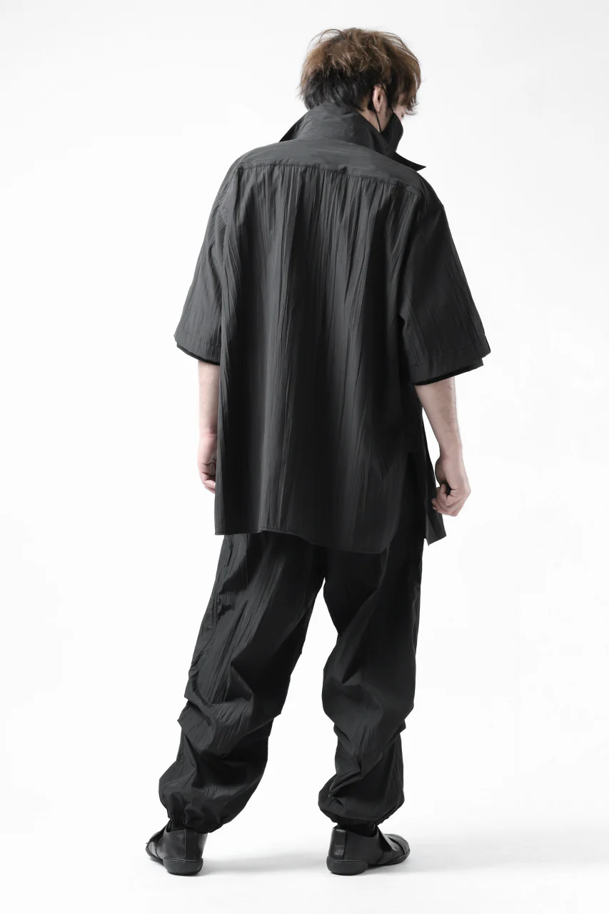 Y's.... WRINKLE TEXTURE TACTICAL PANTS (BLACK) - Image 45