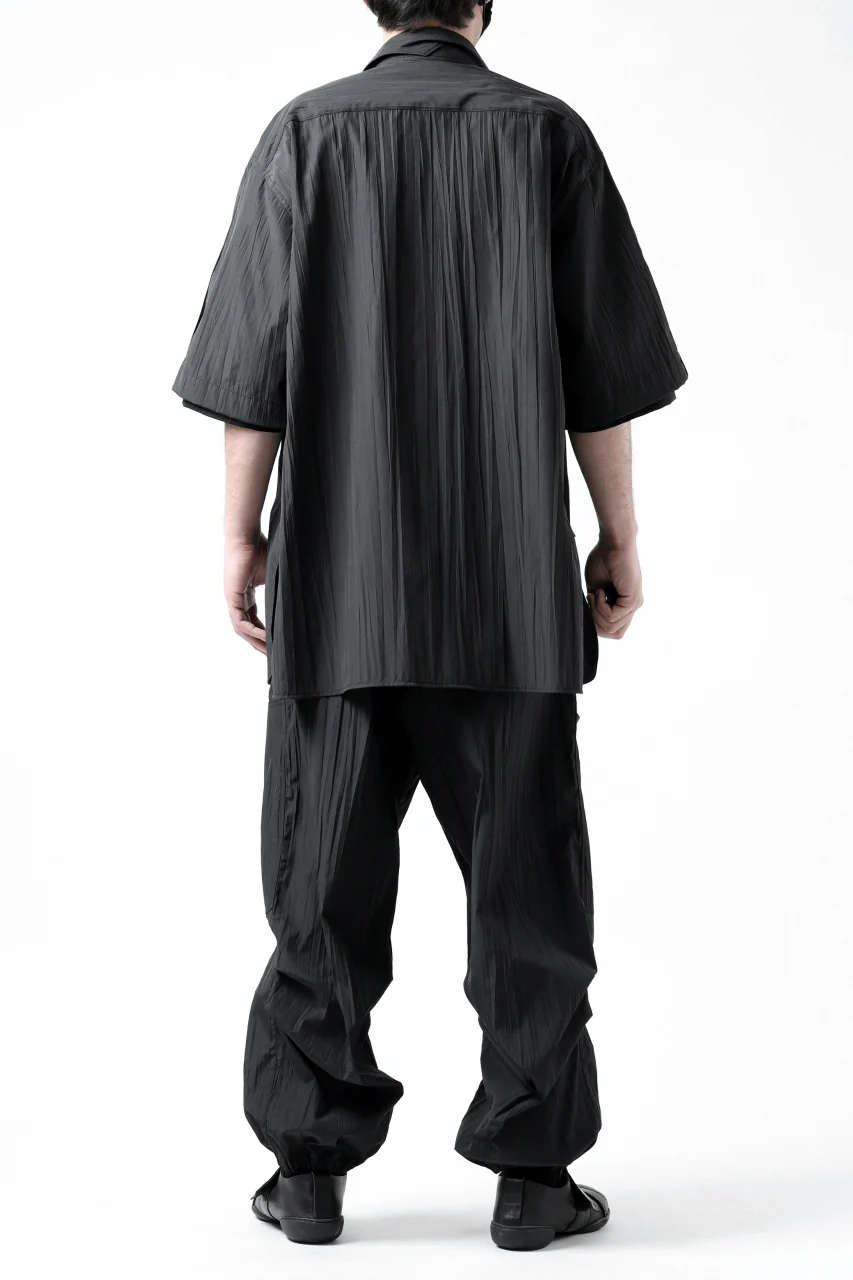 Y's.... WRINKLE TEXTURE TACTICAL PANTS (BLACK) - Image 46
