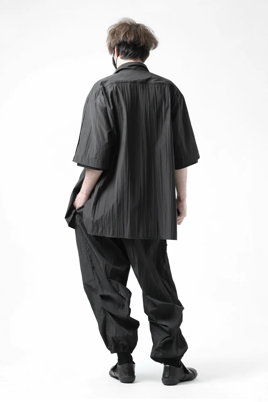 Y's.... WRINKLE TEXTURE TACTICAL PANTS (BLACK) - Image 47