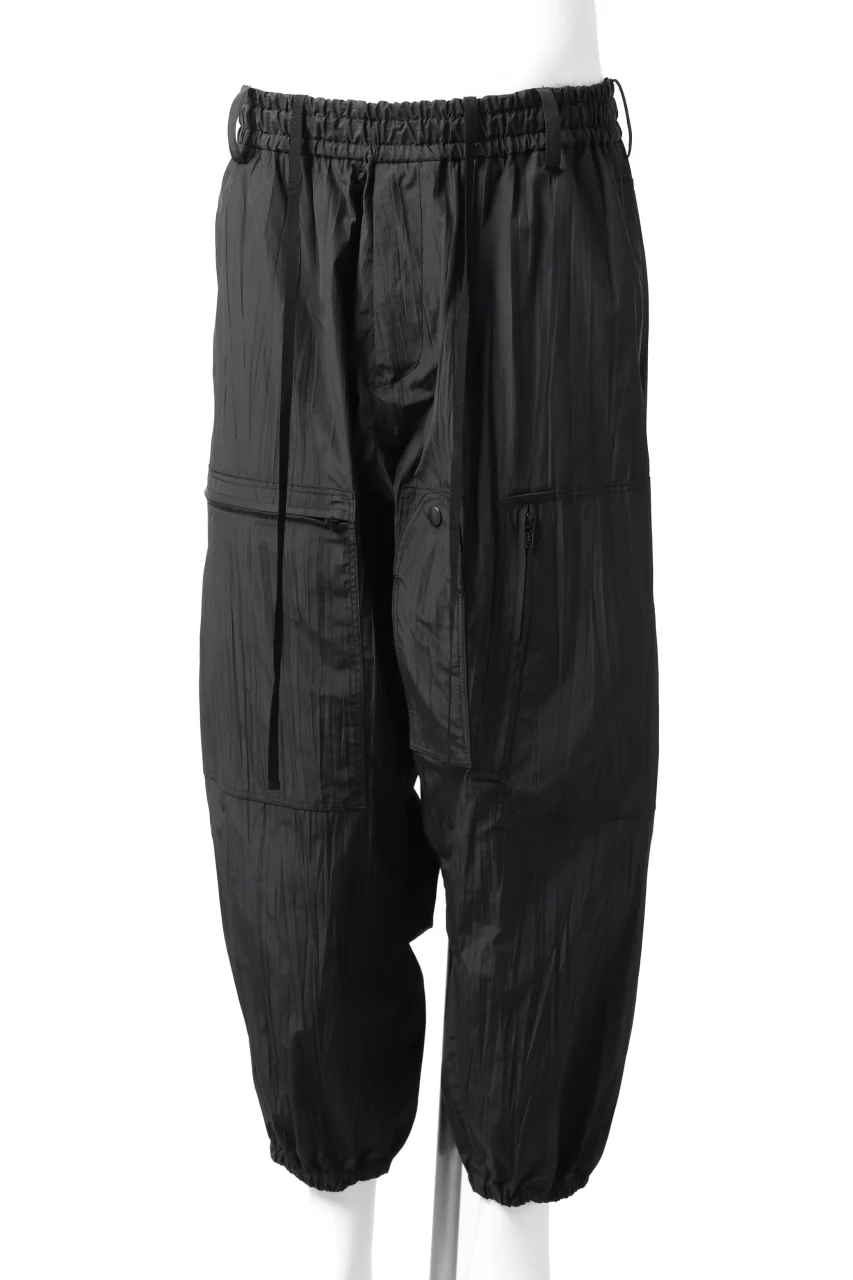 Y's.... WRINKLE TEXTURE TACTICAL PANTS (BLACK) - Image 5
