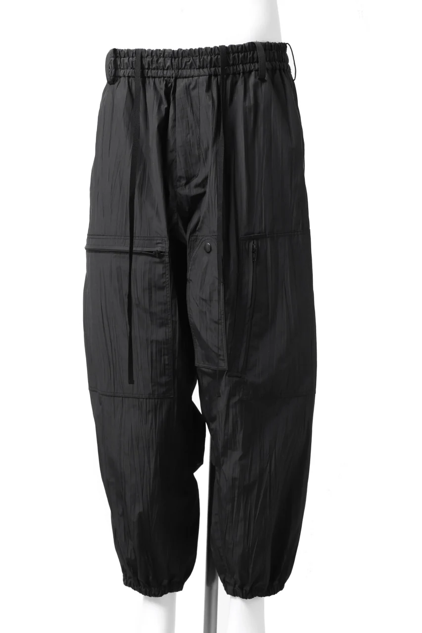 Y's.... WRINKLE TEXTURE TACTICAL PANTS (BLACK) - Image 6