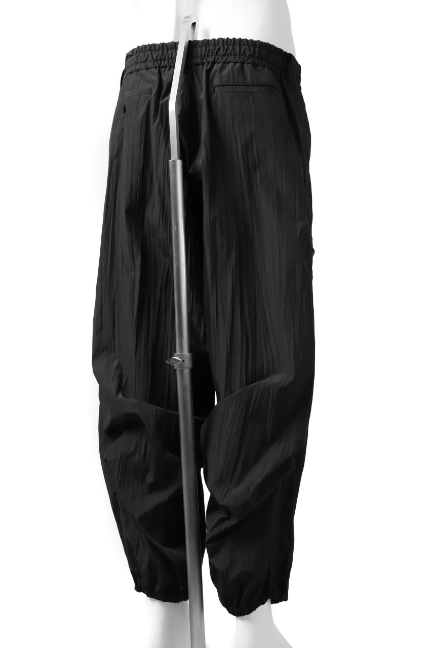 Y's.... WRINKLE TEXTURE TACTICAL PANTS (BLACK) - Image 9