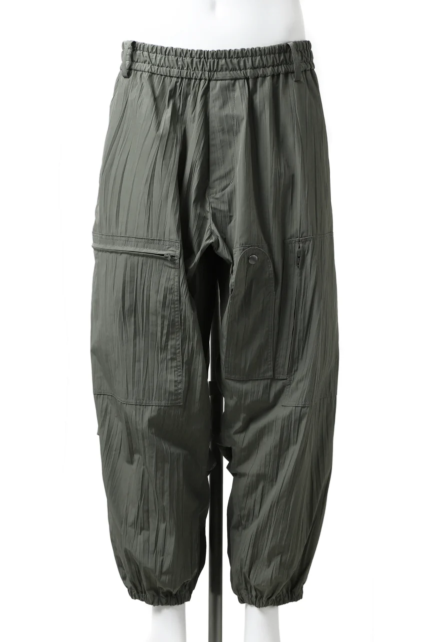 Y's.... WRINKLE TEXTURE TACTICAL PANTS (KHAKI)
