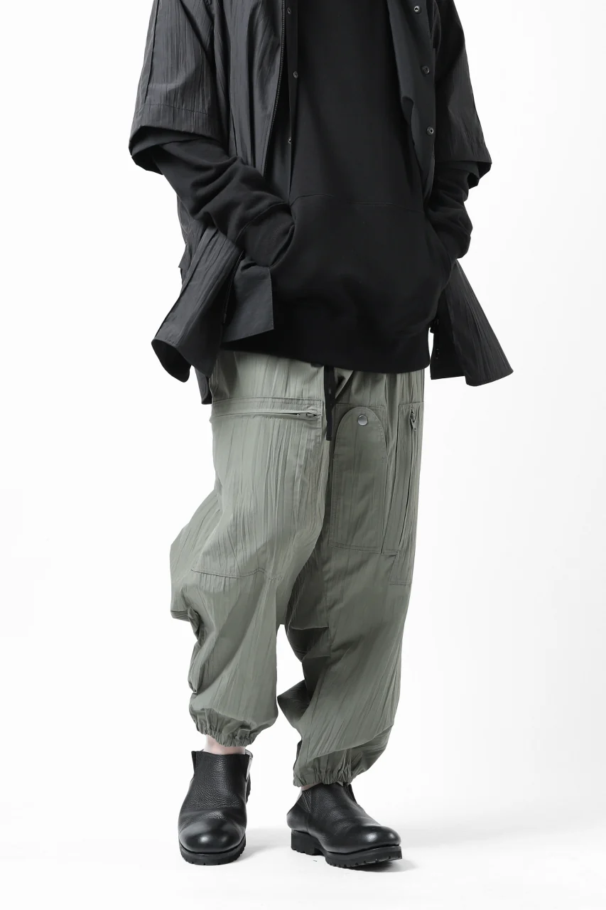 Y's.... WRINKLE TEXTURE TACTICAL PANTS (KHAKI) - Image 31