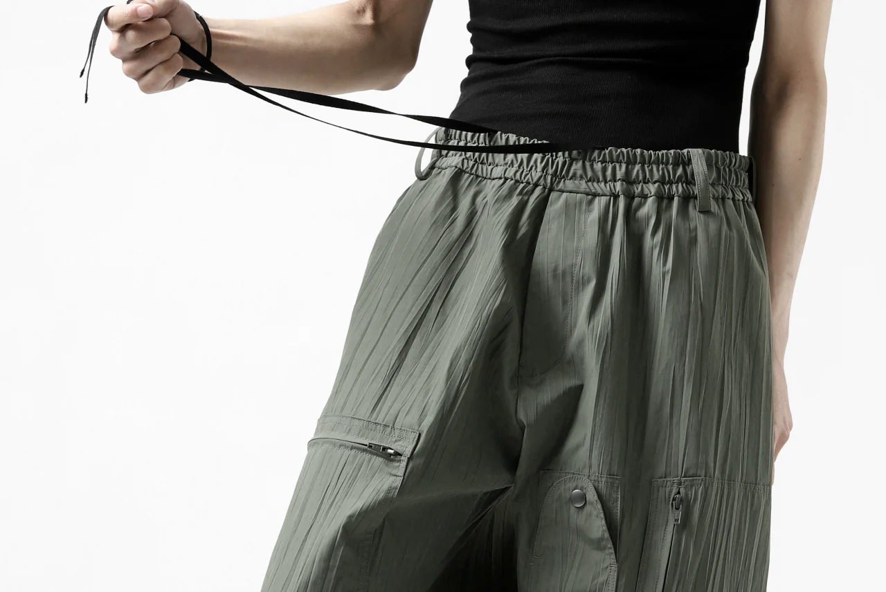 Y's.... WRINKLE TEXTURE TACTICAL PANTS (KHAKI) - Image 34